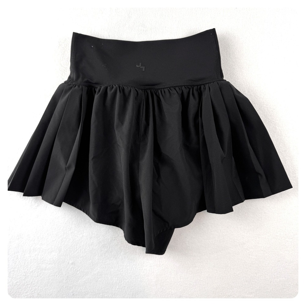 JoyLab Womens Small Black Pleated Tennis Skort High Rise Athletic Stretch
